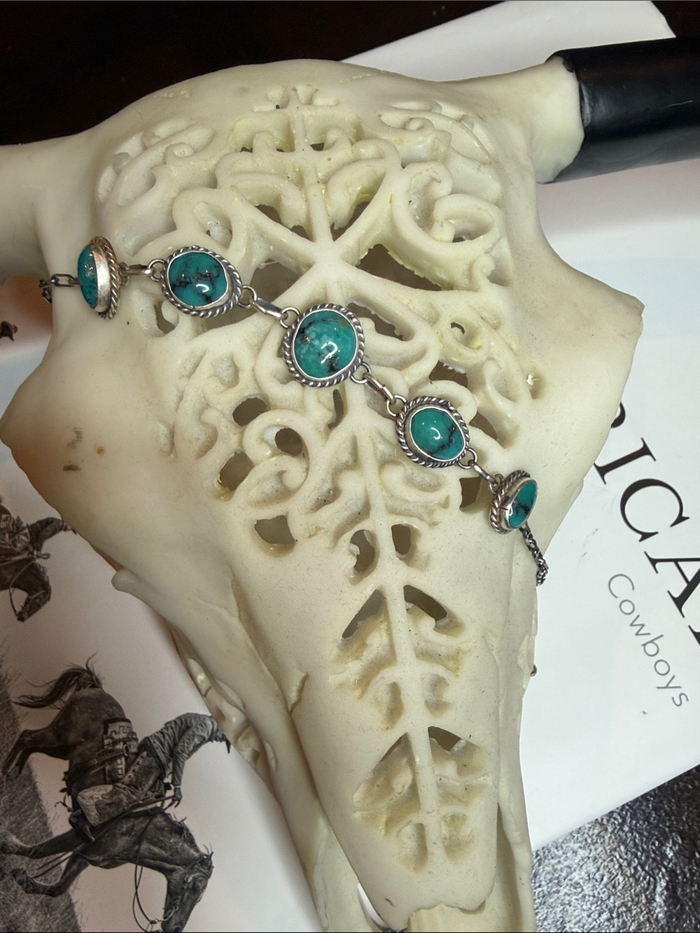 Turquoise 9.25 Sterling Choker Stamped - Women Jewelry